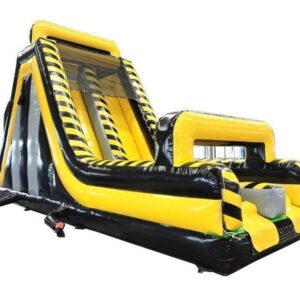 Obstacle Course - Rock Wall With Slide 19'